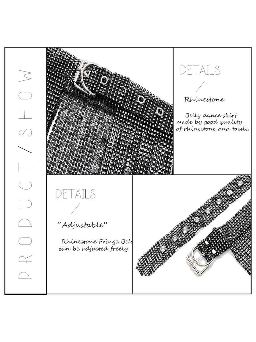 black rhinestone fringe dress