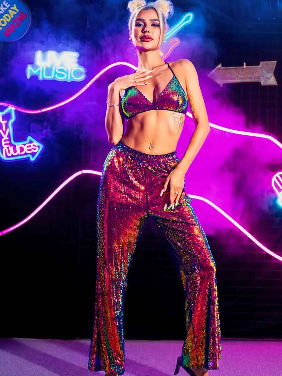 two piece sparkly set