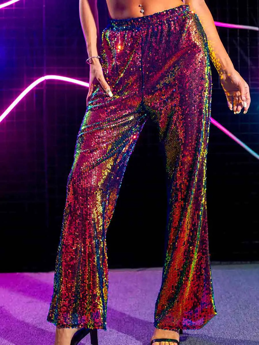 Sequin Bralette & Trousers Set