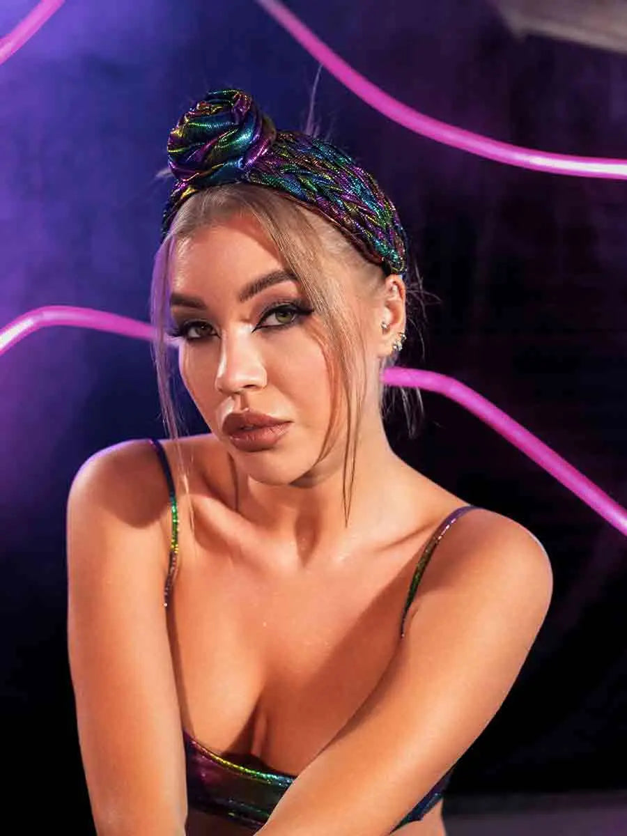 Rose Hair Accessory - Blue/Purple