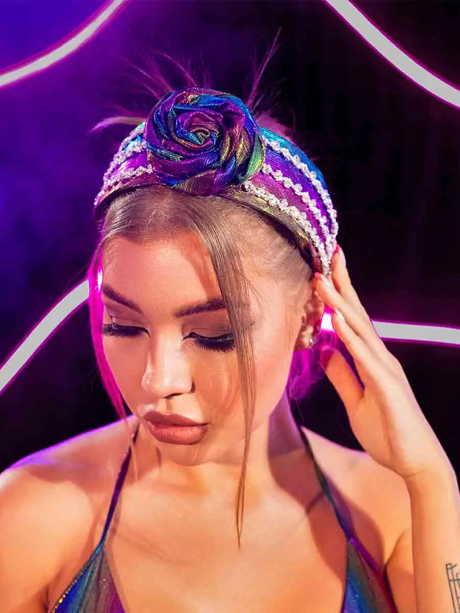 rhinestone flower hair accessories