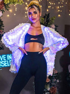 Led Light Up Sequin Party Jacket