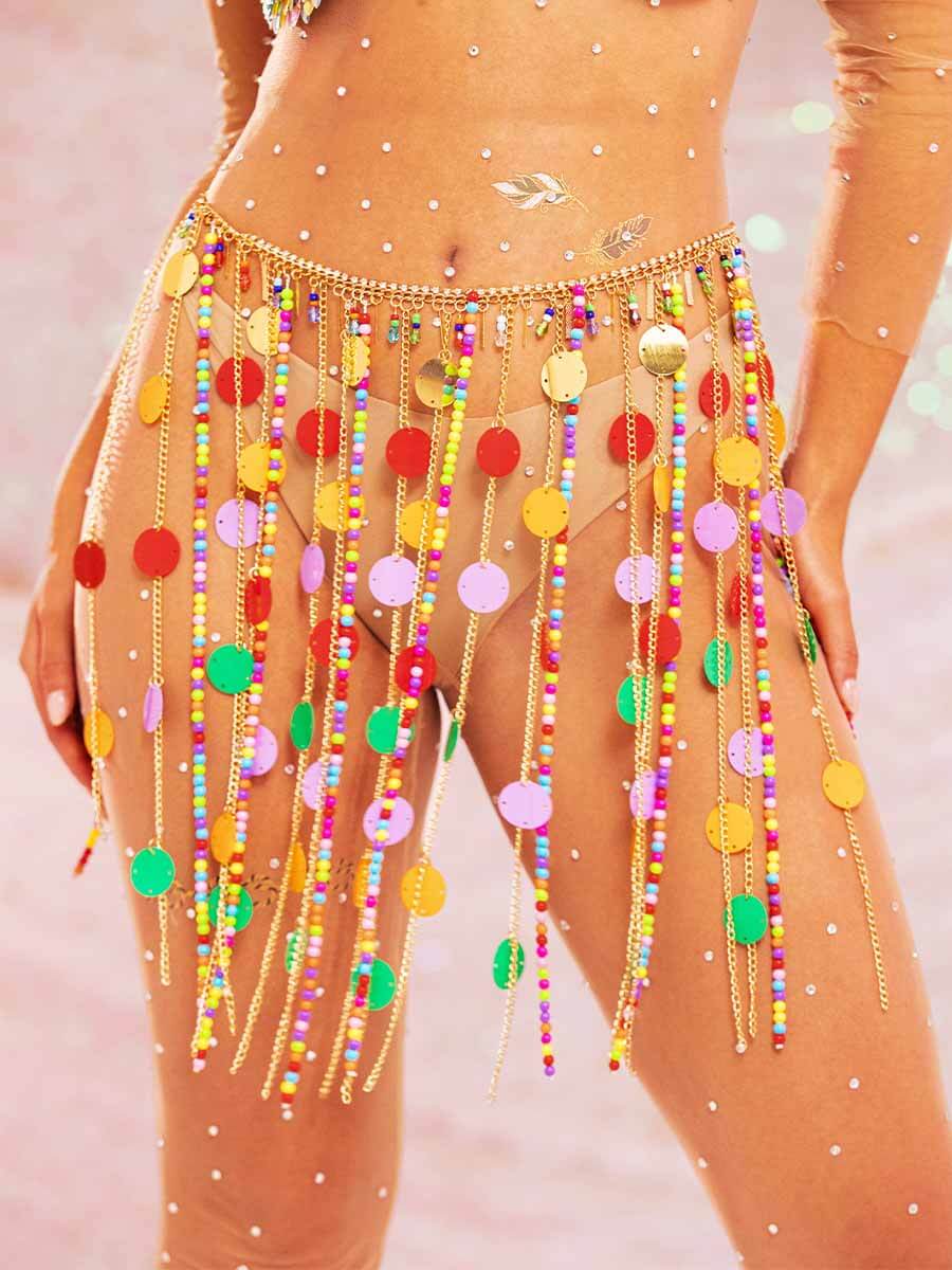 sparkly tassel skirt