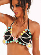 bohemian led pearl bra