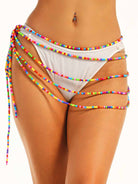 Rainbow Bead Waist Chain Skirt