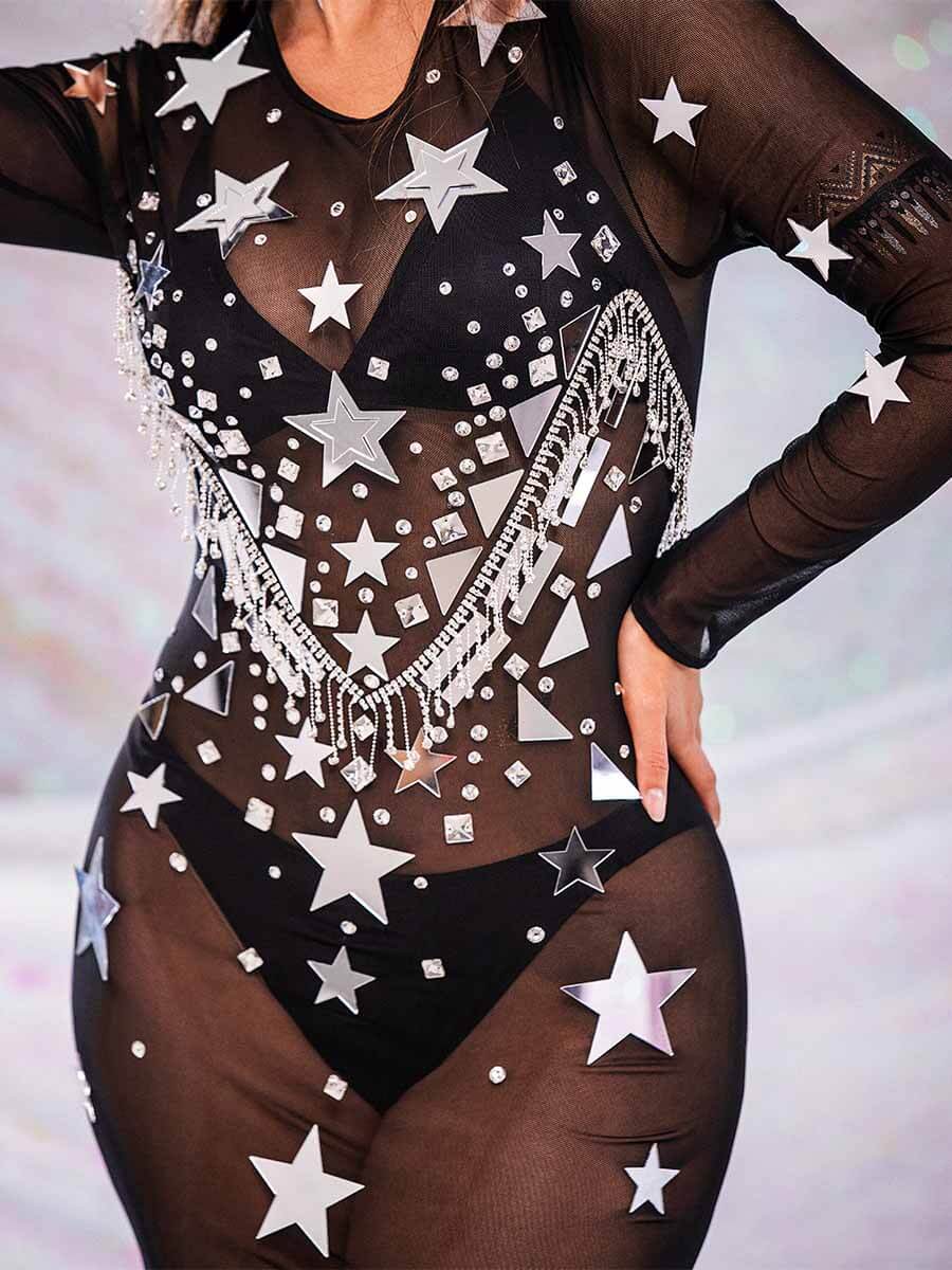 sequin rhinestone dresses