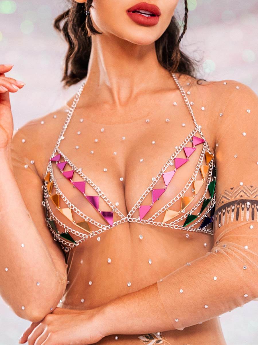 metal bra top