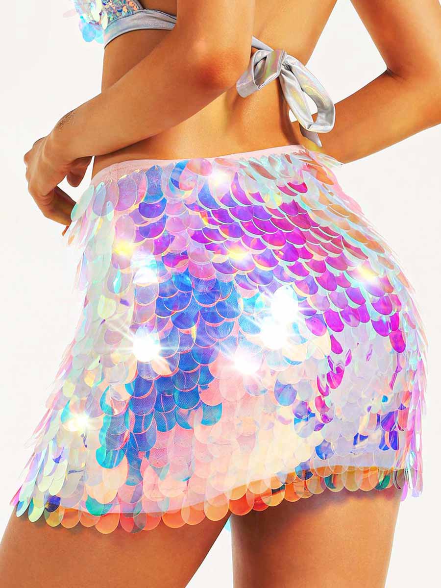 Dancefloor sequin skirt