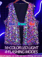 LED Sparkling Sequin Vest