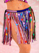 iridescent sequin skirt