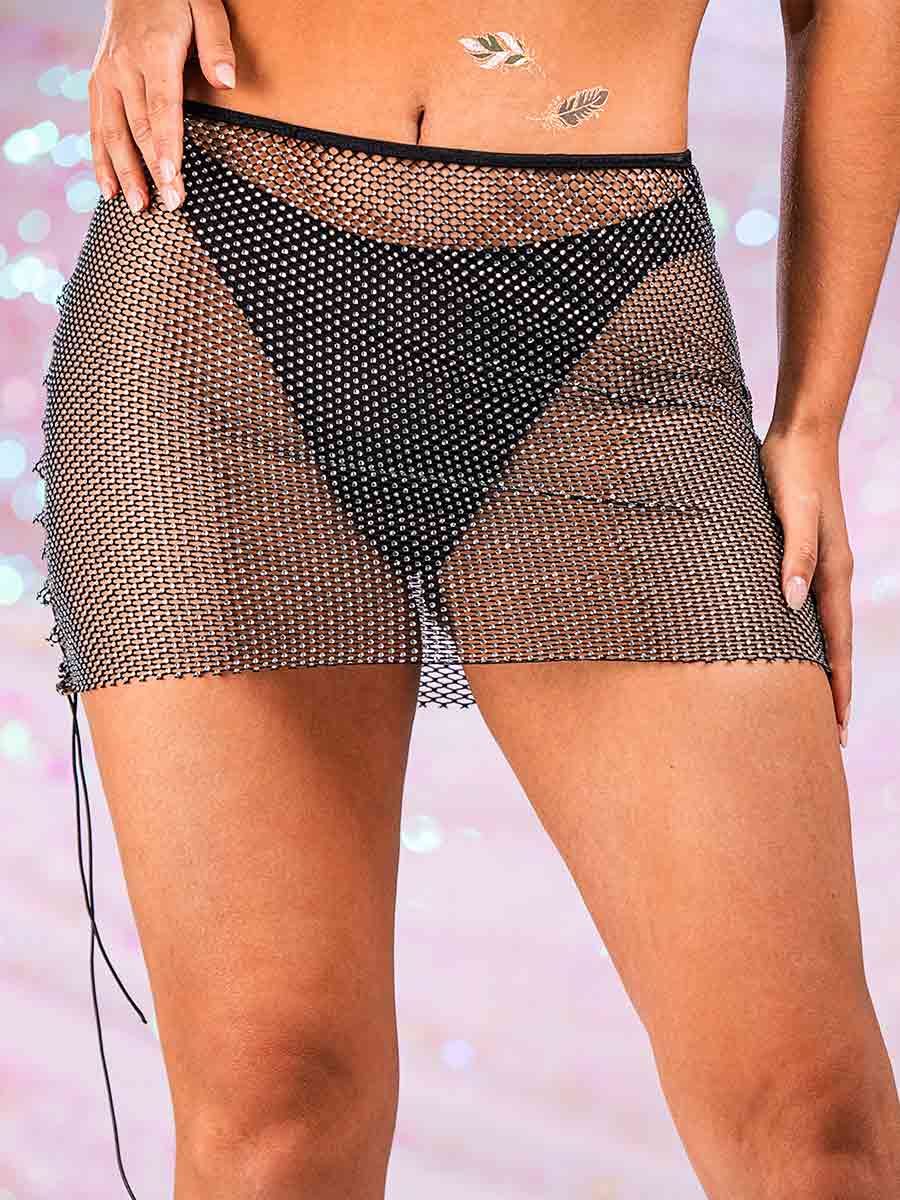 Mesh Breathable Mini Pencil Skirt