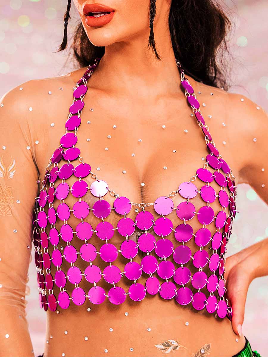 Chainmail Halter Vest Top