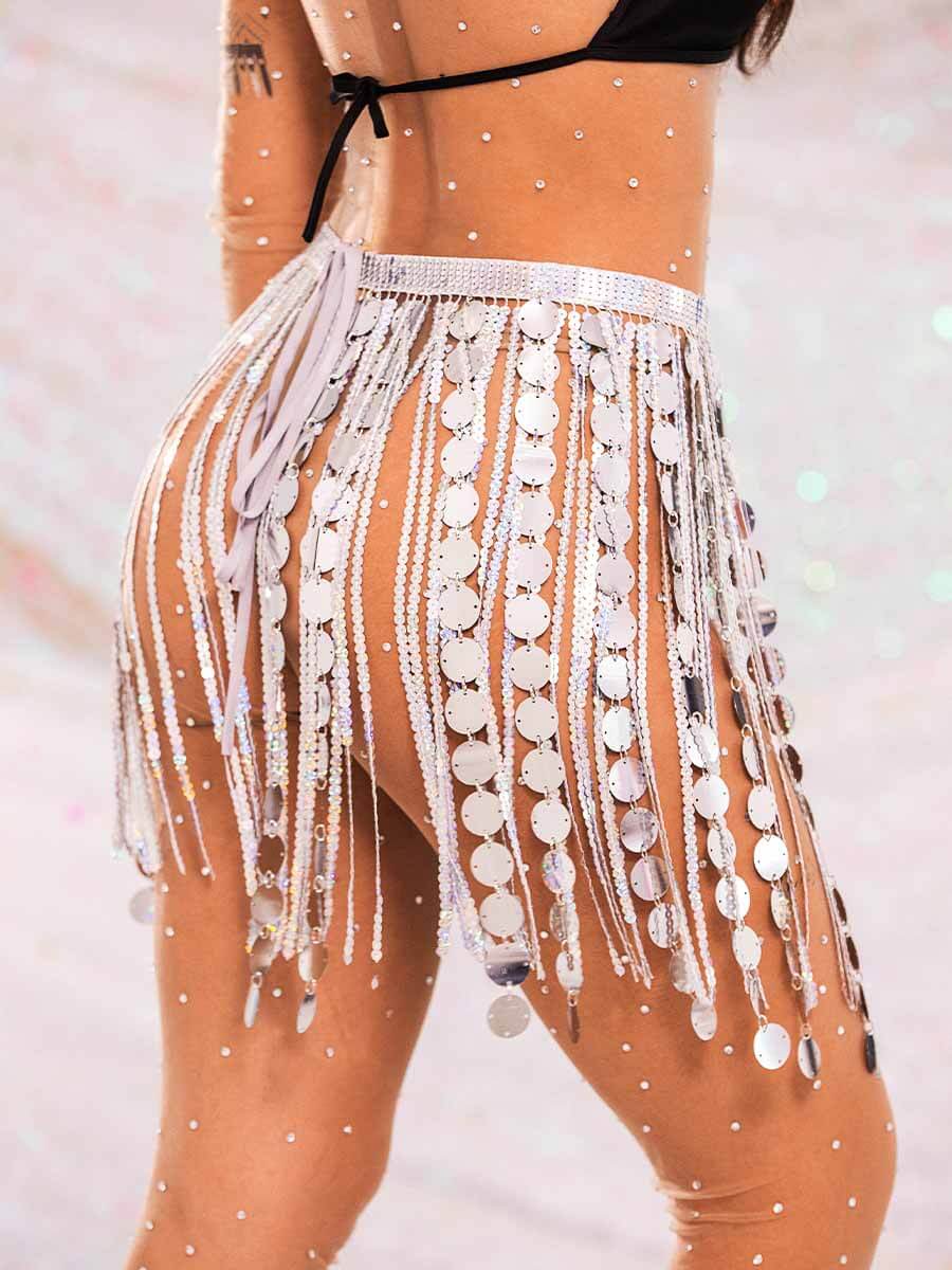sparkly fringe skirt