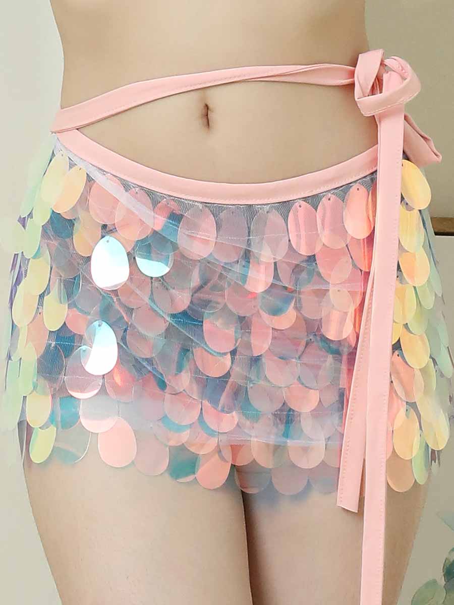 pink rainbow mini skirt