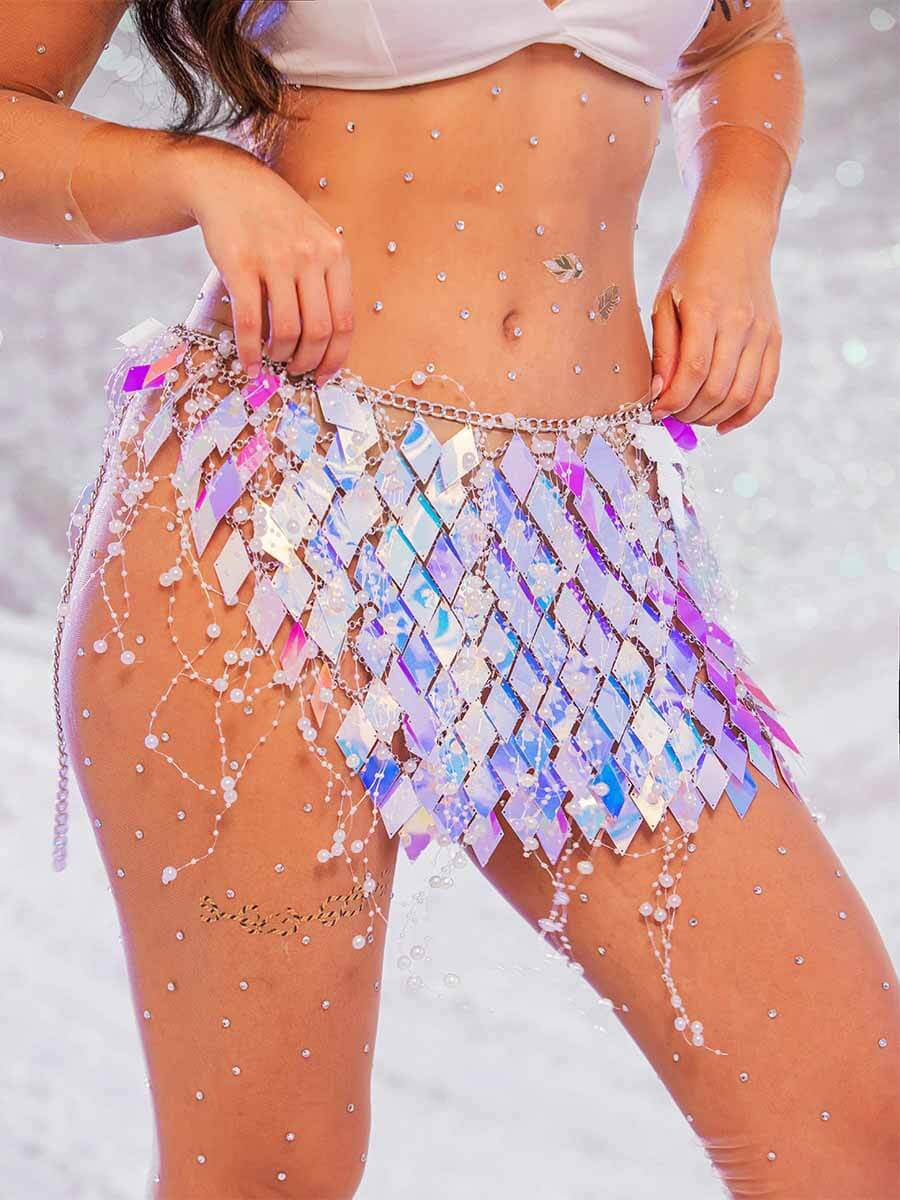 Sparkly Sequin Mini Skirt