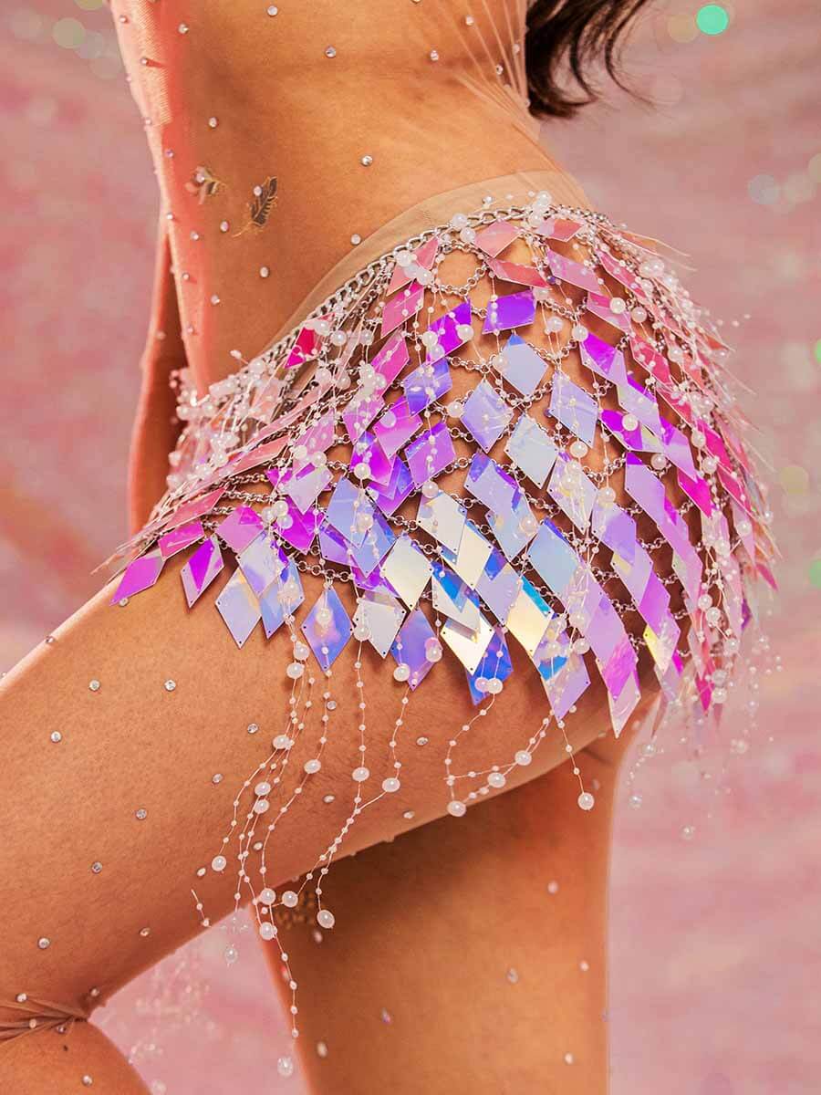 Women's Sequin Mini Skirt