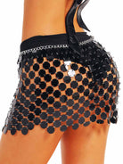 Black chainmail skirt