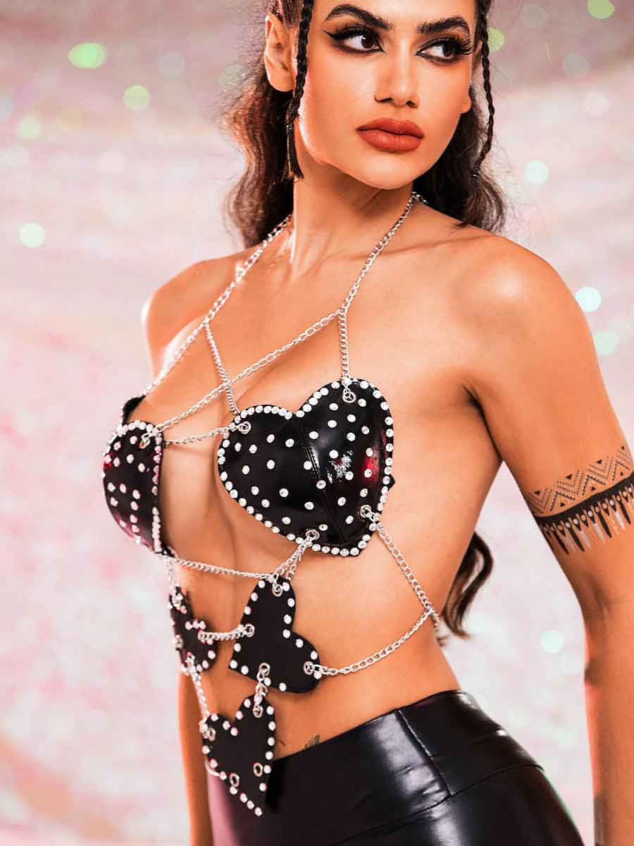 black sparkly bra