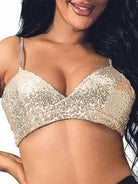 Glittery Champagne Brassiere