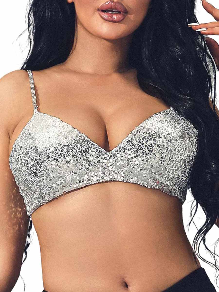 Sparkling Silver Lingerie