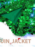 Illuminated Green Sequin Blazer