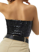 Black Sparkle Tube Top