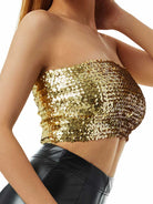 Gold Sequin Bandeau