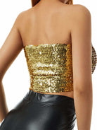 Gold Shimmer Tube Top