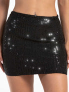 Black Glitter Skirt