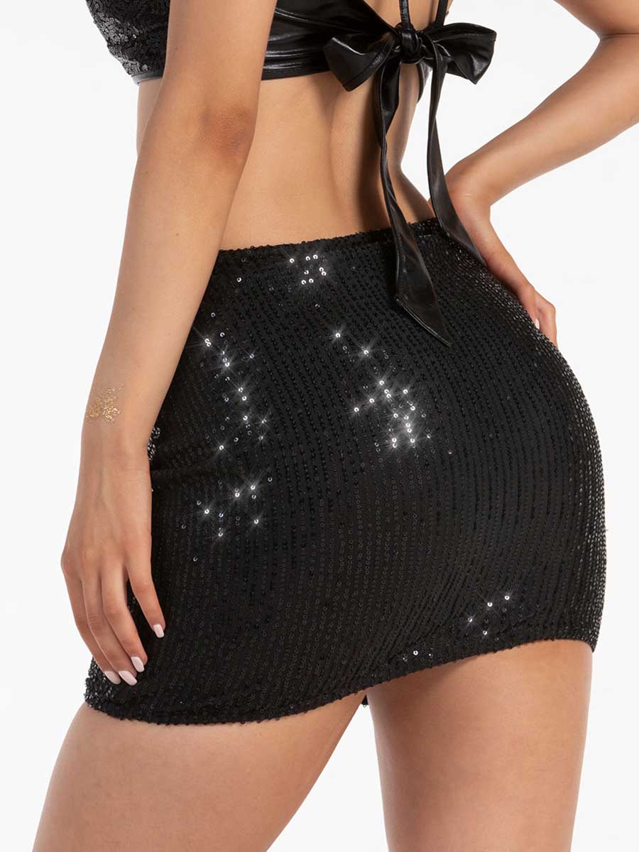 Black Dazzling Skirt