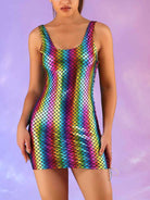 Rainbow Fish Scale Reflective Dress