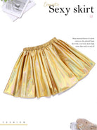 Lustrous Gold Party Skirt