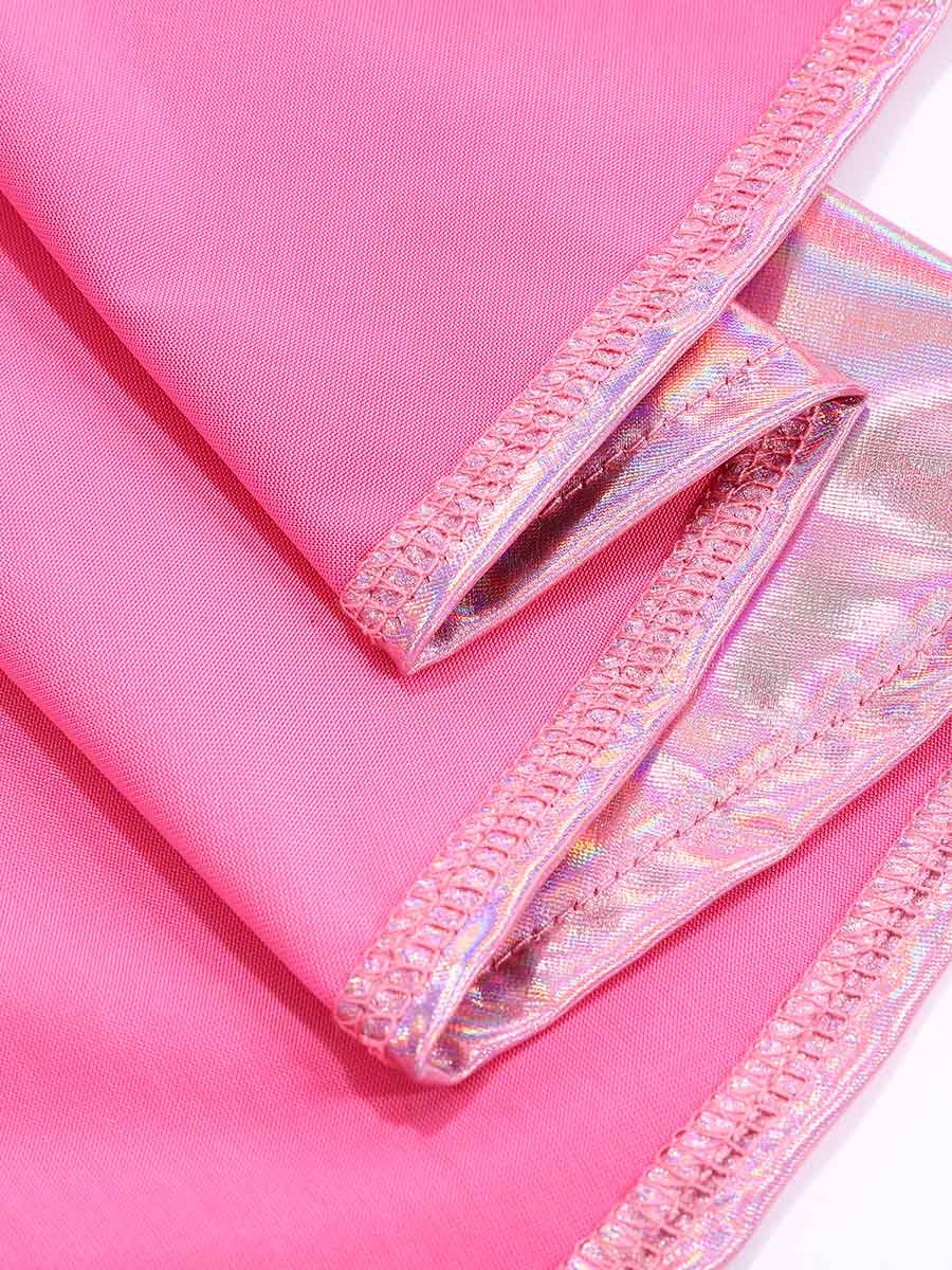 Shiny Pink Gradient Skirt