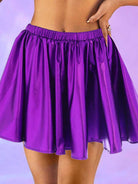 Metallic Purple Skirt