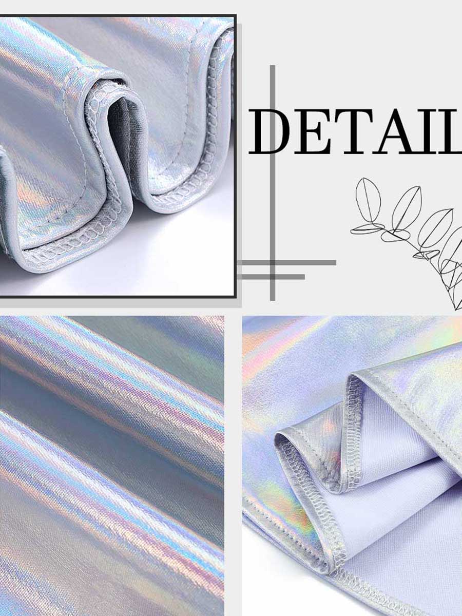 Holographic Silver Skirt