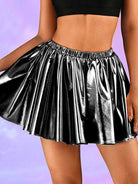 Glossy Black Reflective Skirt