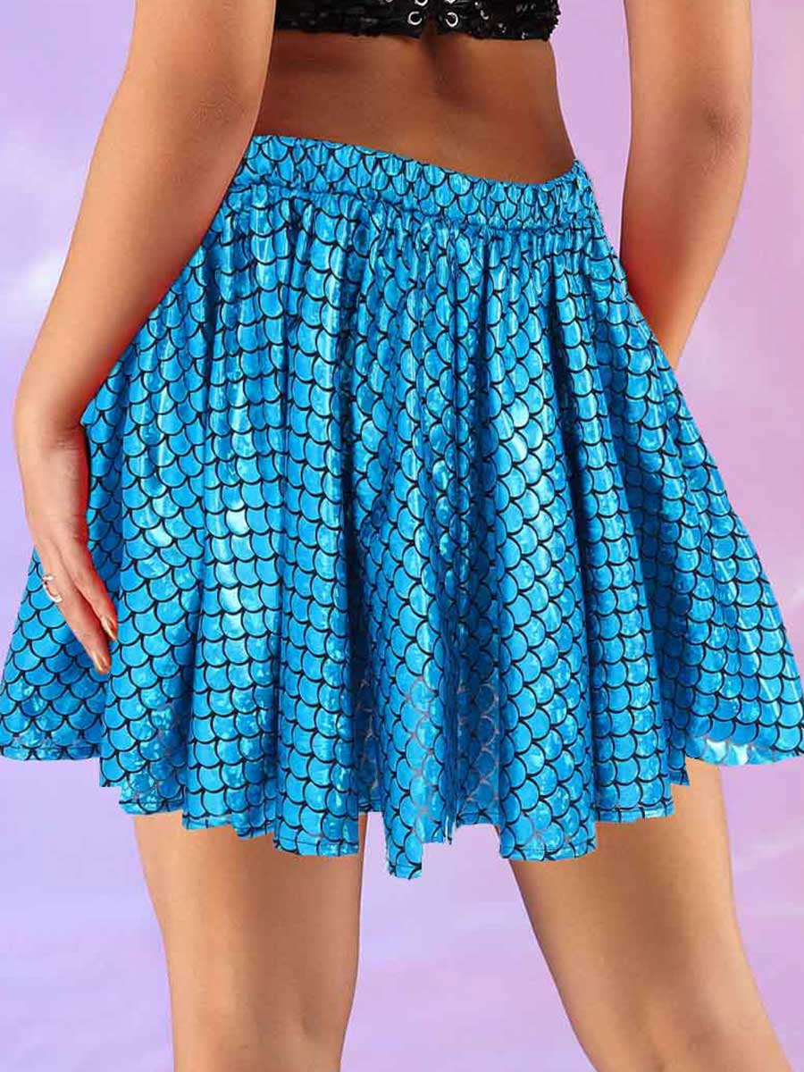 Ocean Blue Reflective Skirt