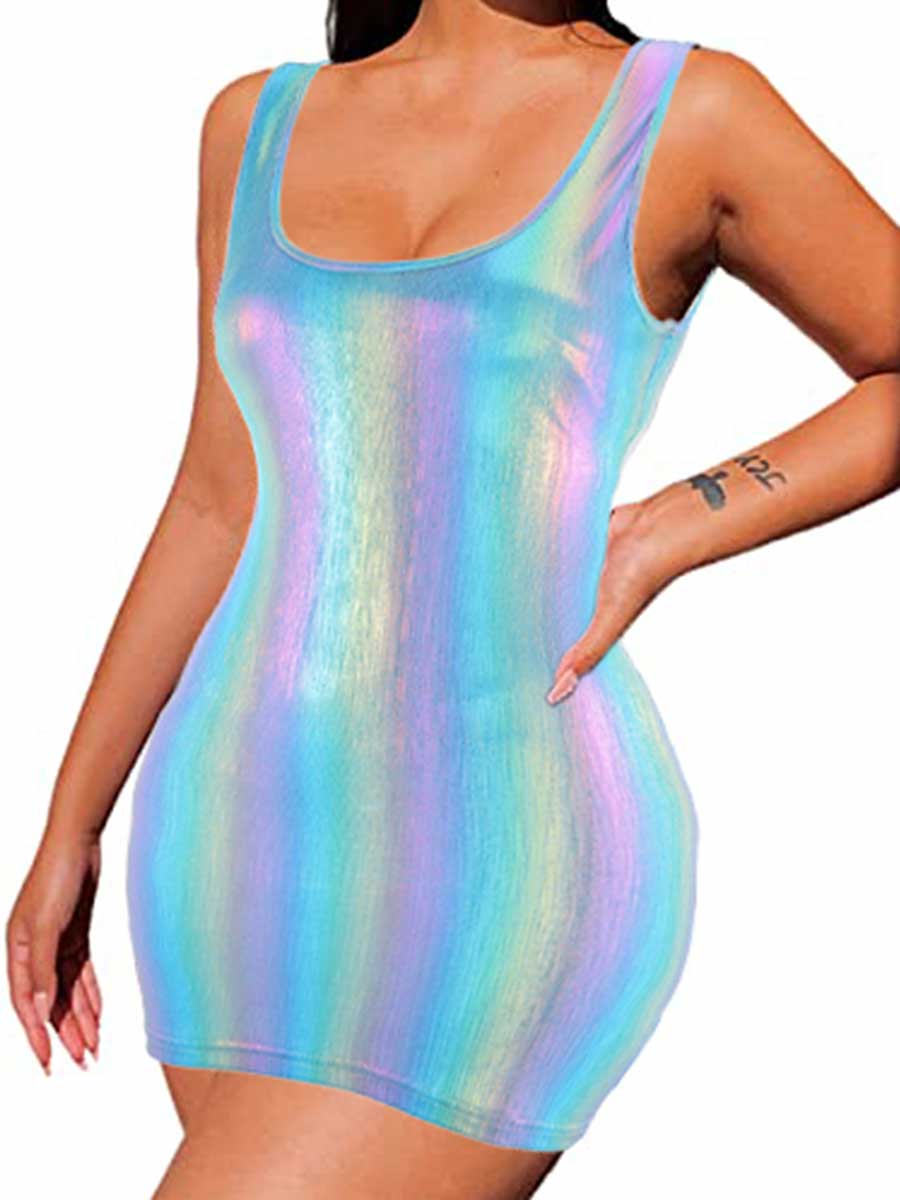 Iridescent Bodycon Dress