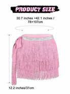 Glamorous Pink Fringe Sequin Skirt