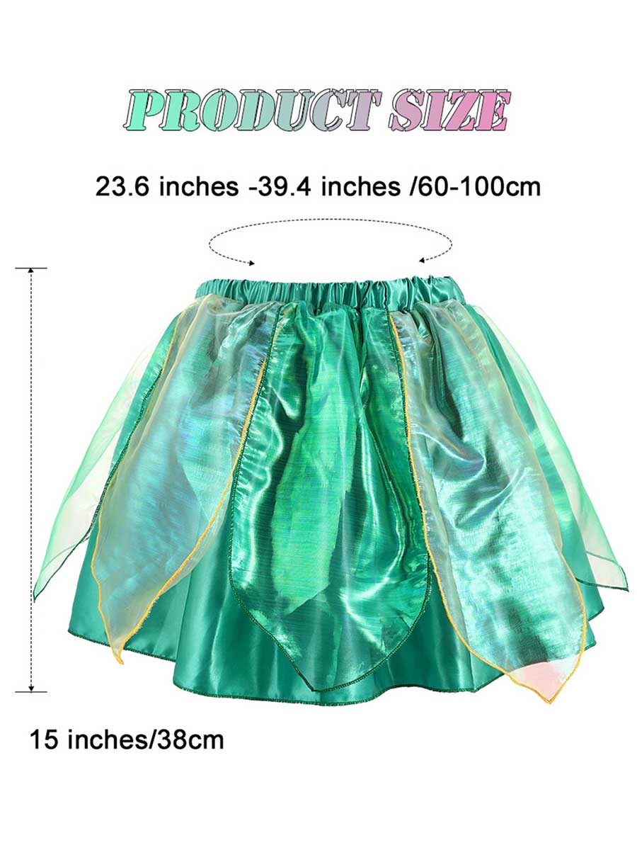 Fantasy Green Leaf Ruffle Skirt