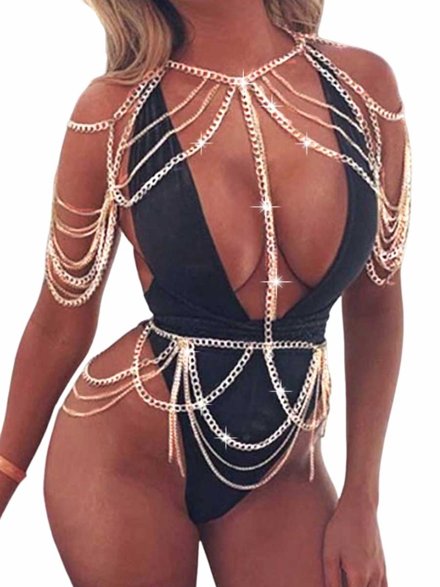 Two-Piece Metal Body Chain