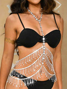 Rhinestone-Embellished Bohemian Body Harness