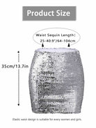 Reflective Silver Sparkle Skirt