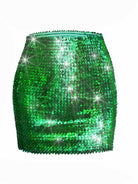 Sparkling Green Bodycon Skirt