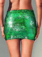 Vibrant Green Sequin Skirt