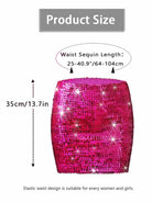 Shimmering Rose Pink Clubwear Mini Skirt