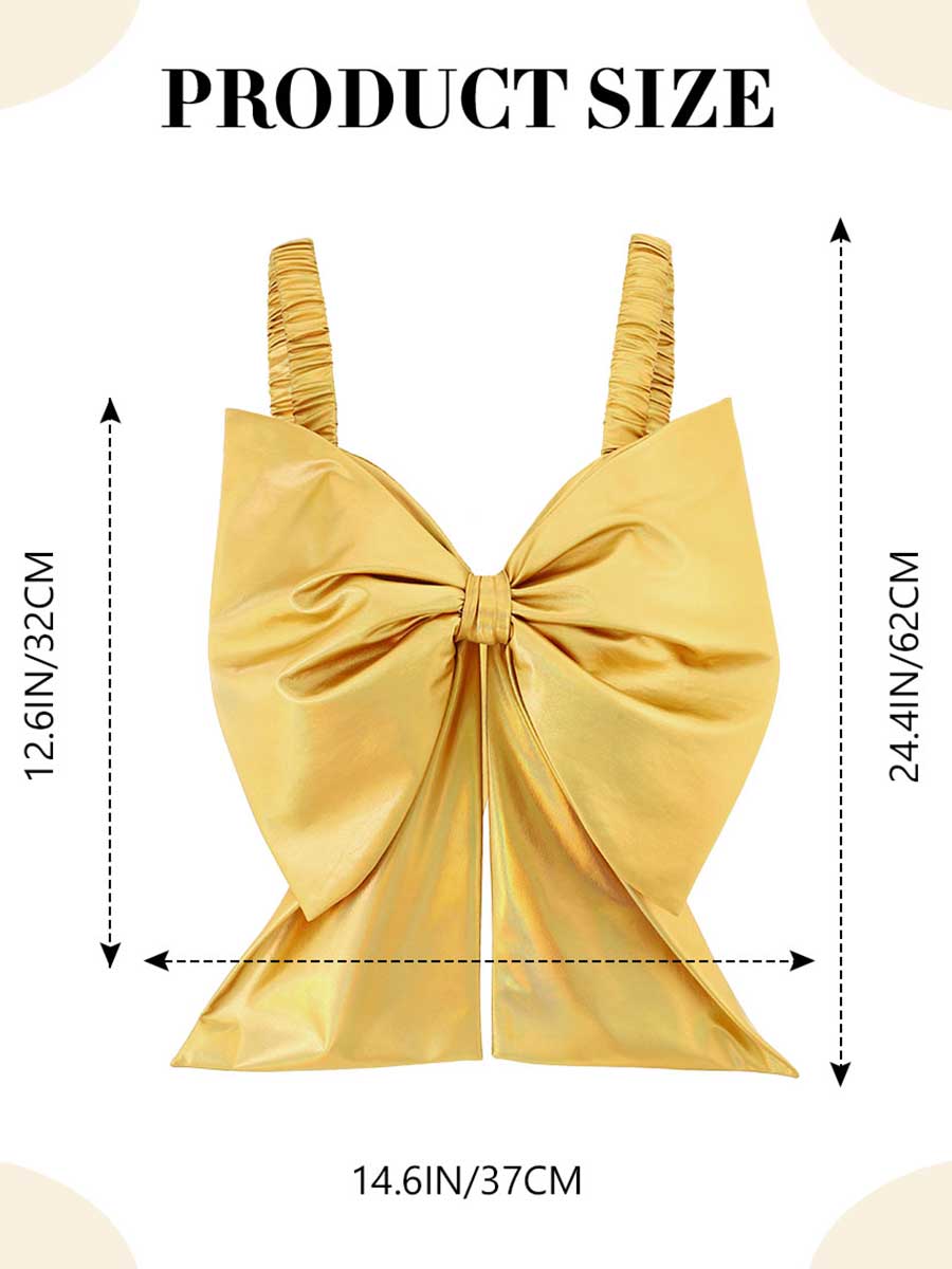 Shiny Gold Bow Camisole