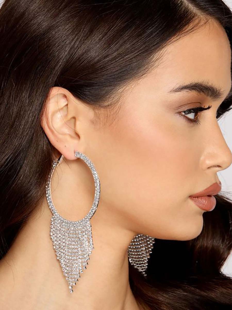 Glittering Cascade Party Earrings