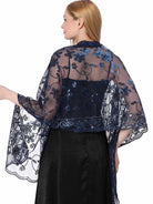 Luxury Crystal-Buckle Fringe Shawl