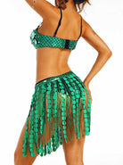 Luminous Green Sequin Co-Ord Set